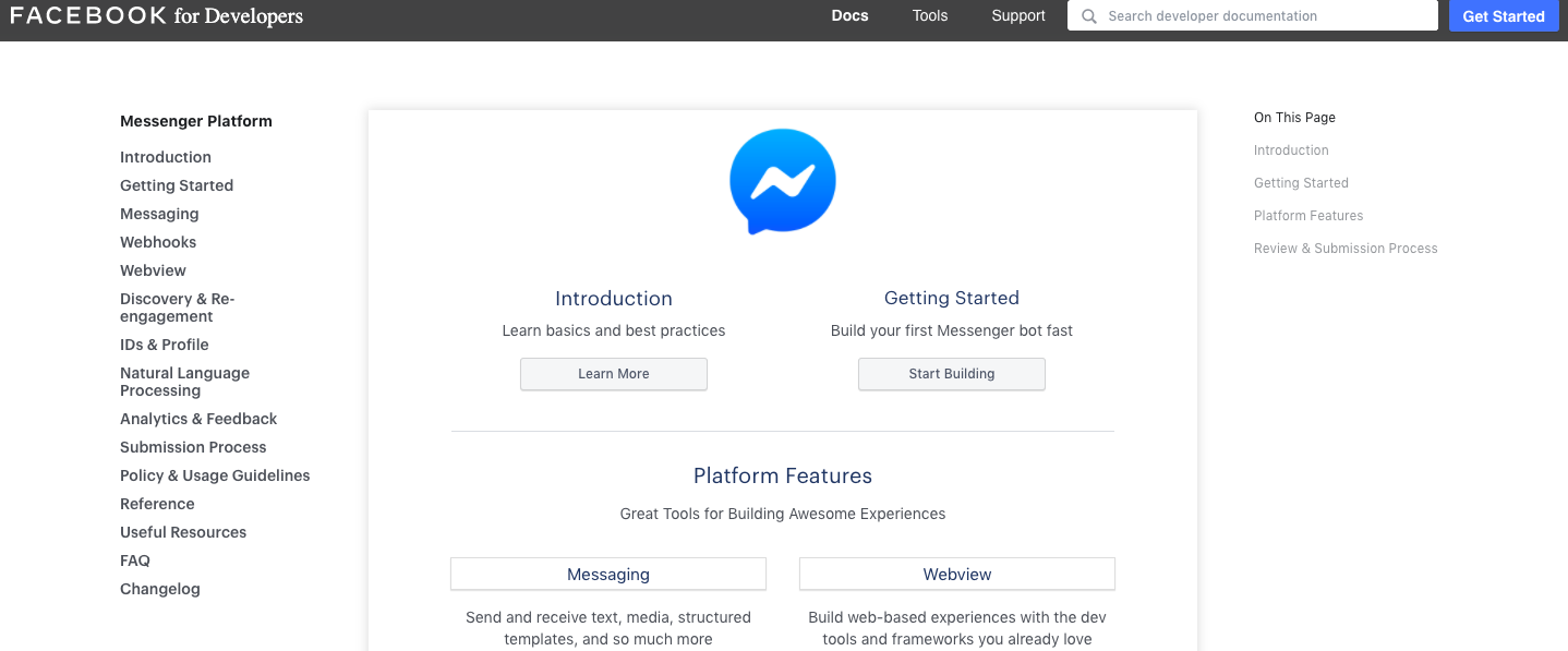 Facebook Messenger Chatbot Development