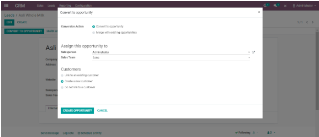 Odoo CRM Module 3