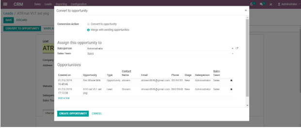 Odoo CRM Module 4